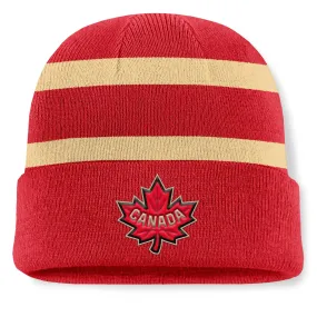 Team Canada 2025 4 Nations Face-Off Fanatics Red Cuffed Toque/Beanie