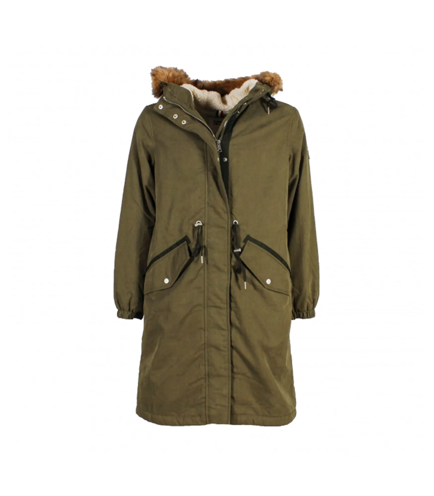 Tjw Cotton Hooded Parka - li1 Olive Night
