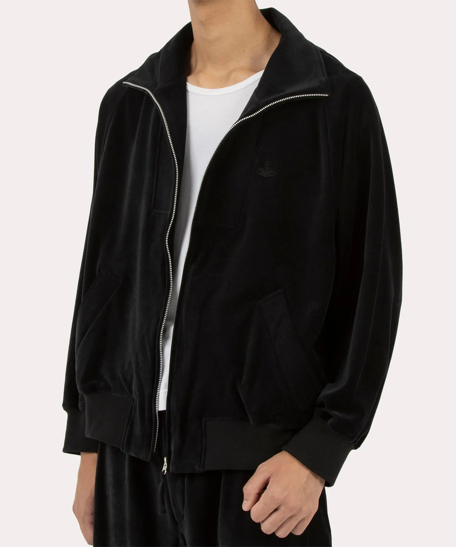 VELOUR B ジャケット WITH RIB