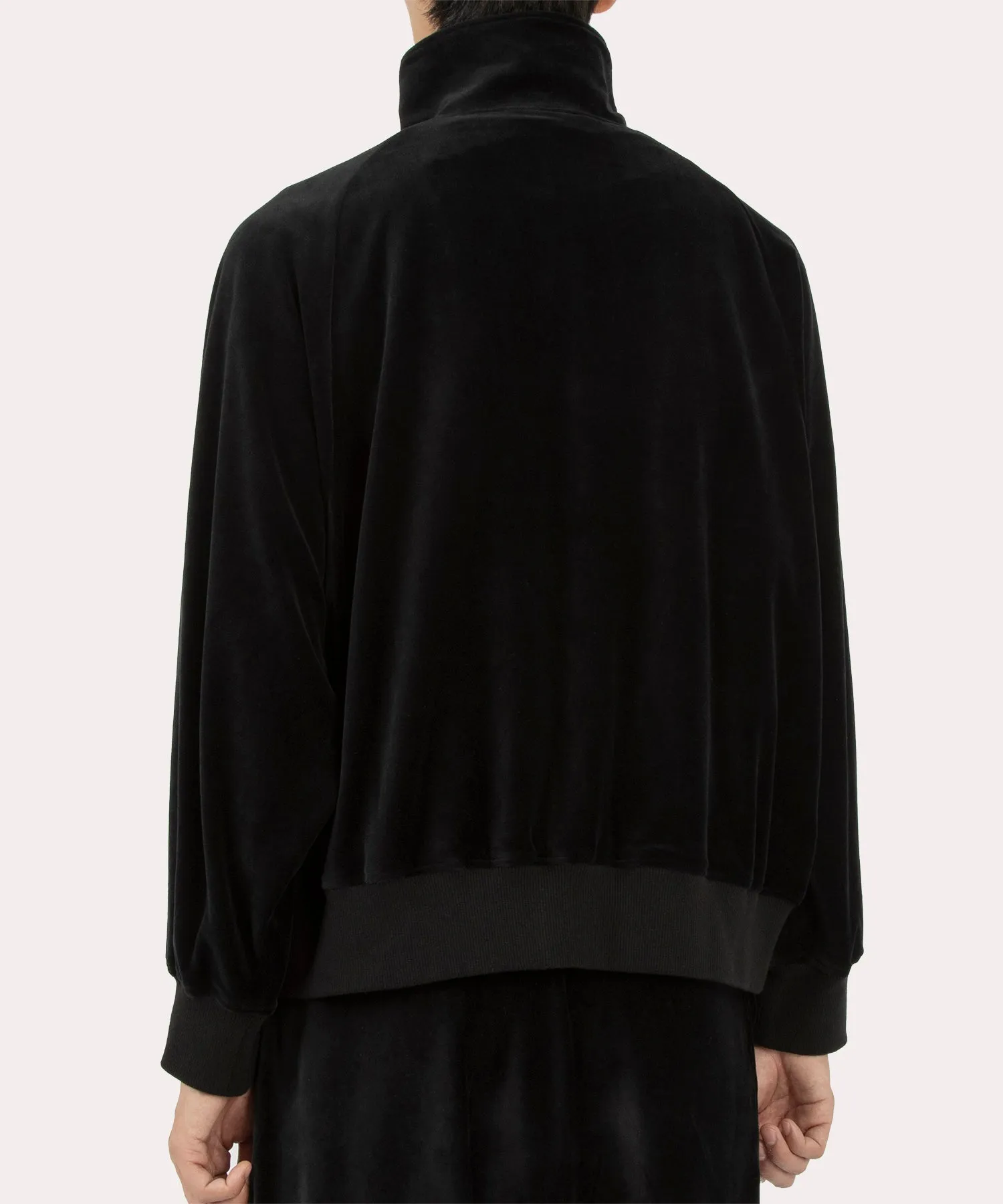 VELOUR B ジャケット WITH RIB