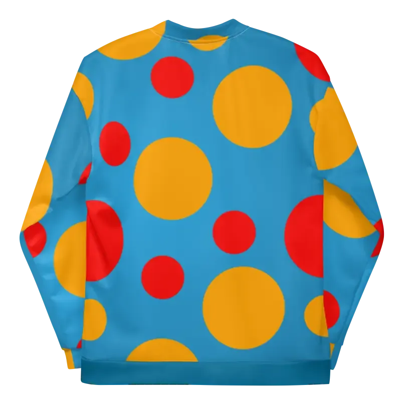 Vibrant Large Colorful Polka Dots Bomber Jacket