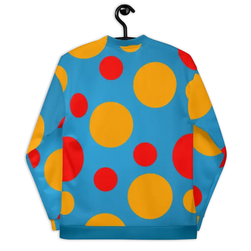Vibrant Large Colorful Polka Dots Bomber Jacket