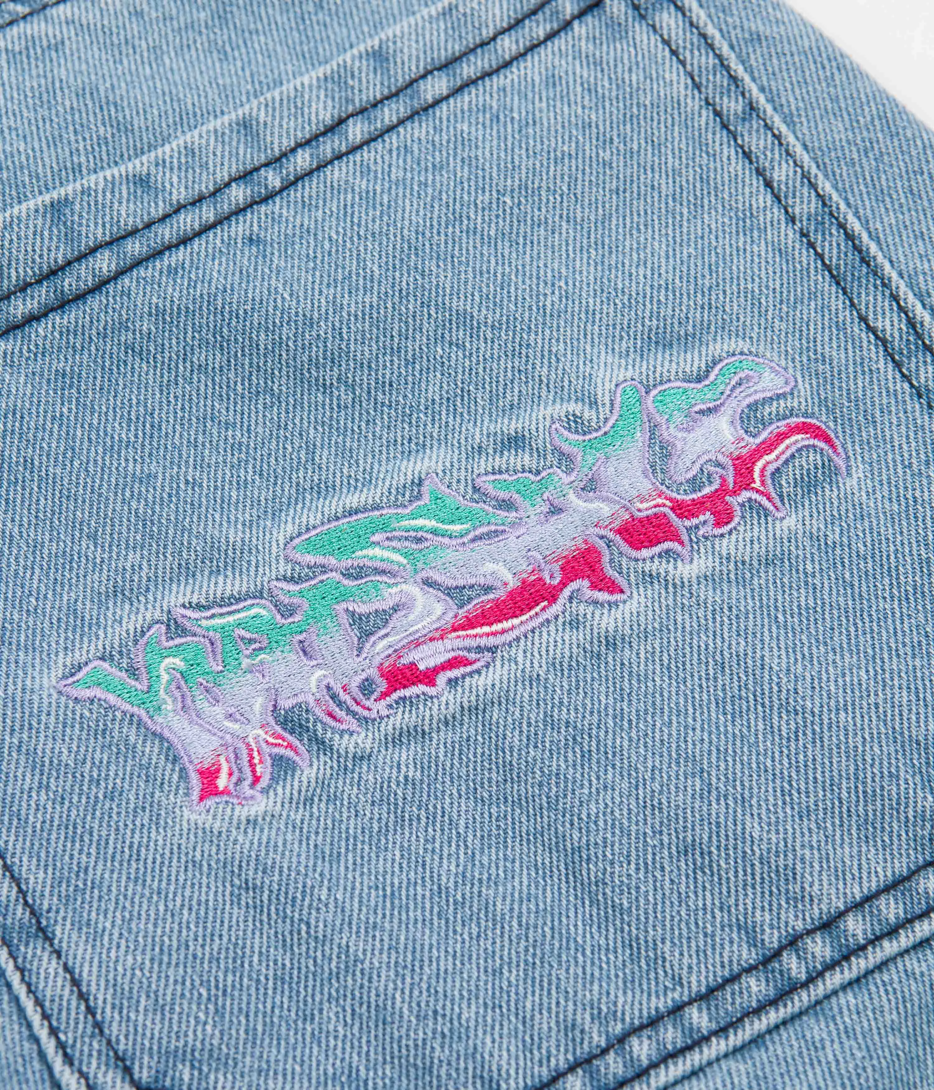 Yardsale Dreamscape Denim Cargo Pants - Denim