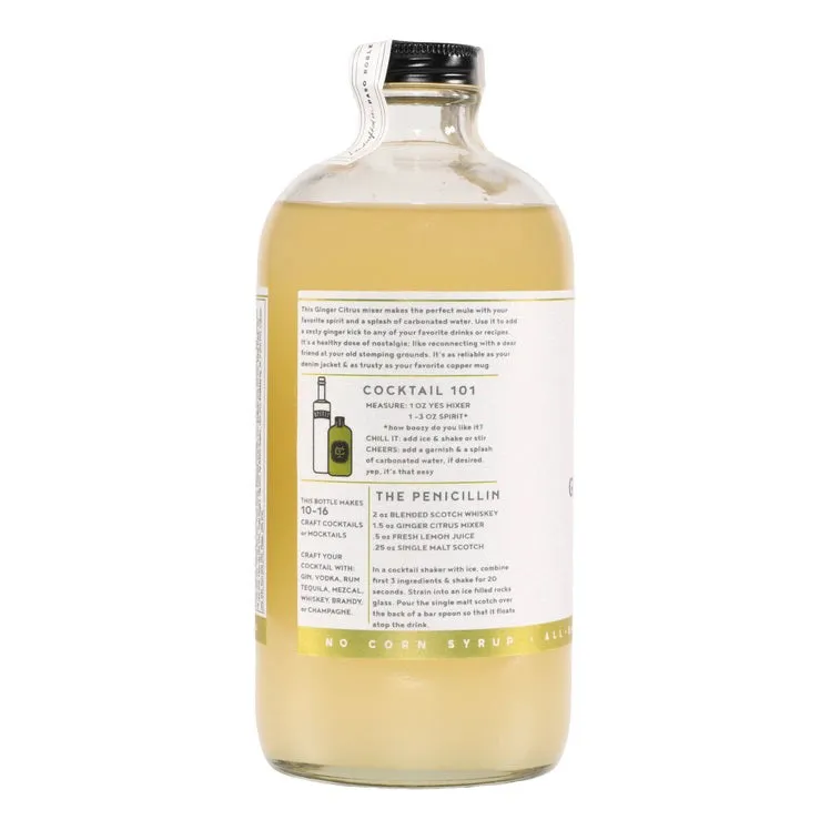 YES COCKTAIL CO - GINGER CITRUS COCKTAIL MIXER