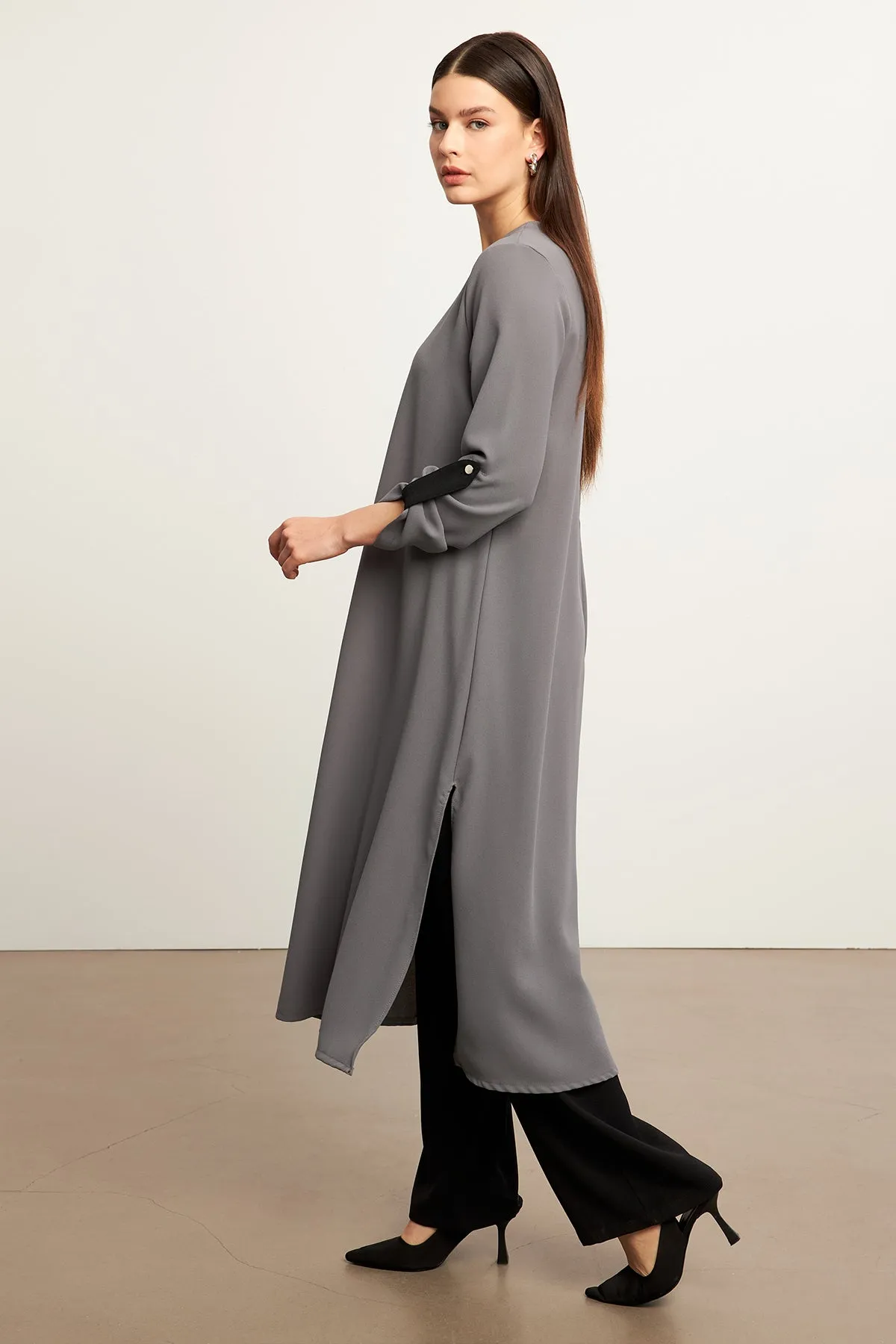 ZRF Women Afra Tunic Pants Set - Gray - Novomoskovsk
